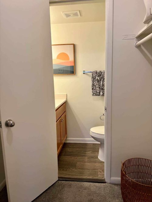 Combined Bathroom And Walk-In Closet Space